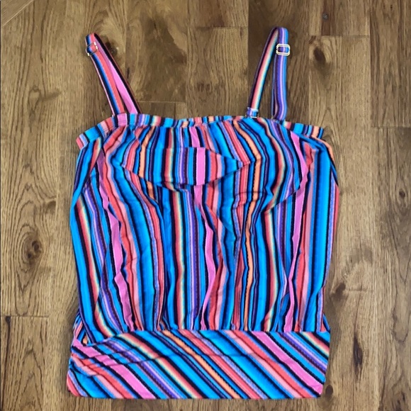 Swimsuits For All Women’s Bandeau Blouson Tankini - Picture 2 of 4